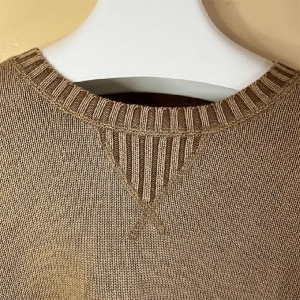 Cooper‎ Jones Men's Beige Knit Pullover Sweater Size Medium Crew Neck Outdoor